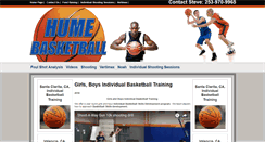Desktop Screenshot of humebasketball.com